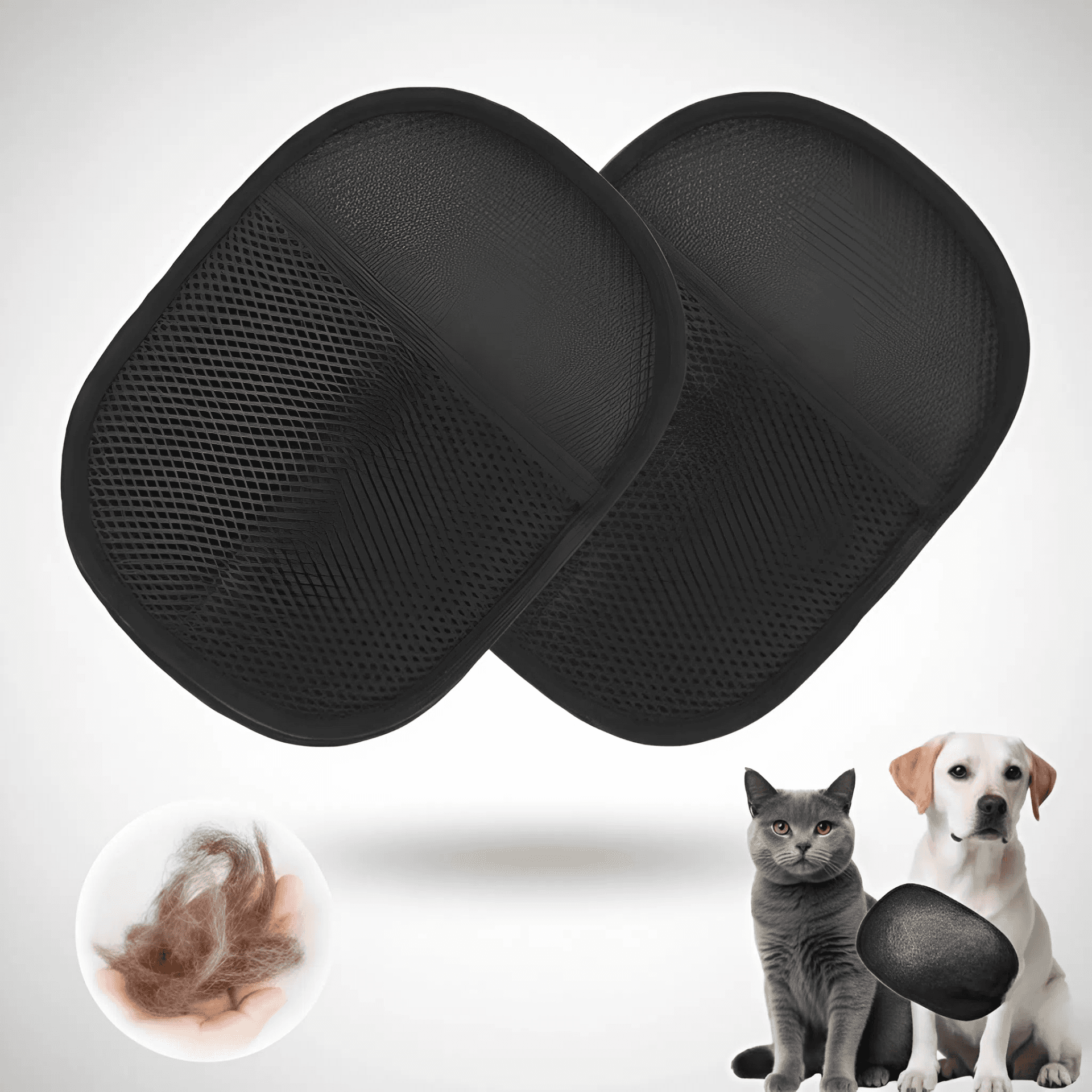 Pet Hair Removal Gloves (Set of 2)